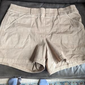Spanx Stretch Twill Shorts, 6"